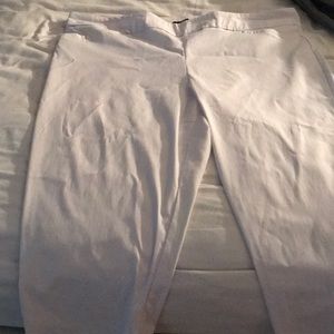 White Dress Capri pants
